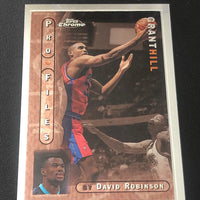 Grant Hill 1996 1997 Topps Chrome Profiles Series Mint Card #PR-1