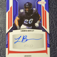 Lavonta Bentley 2024 SAGE ROOKIE Autograph Card #A-LB