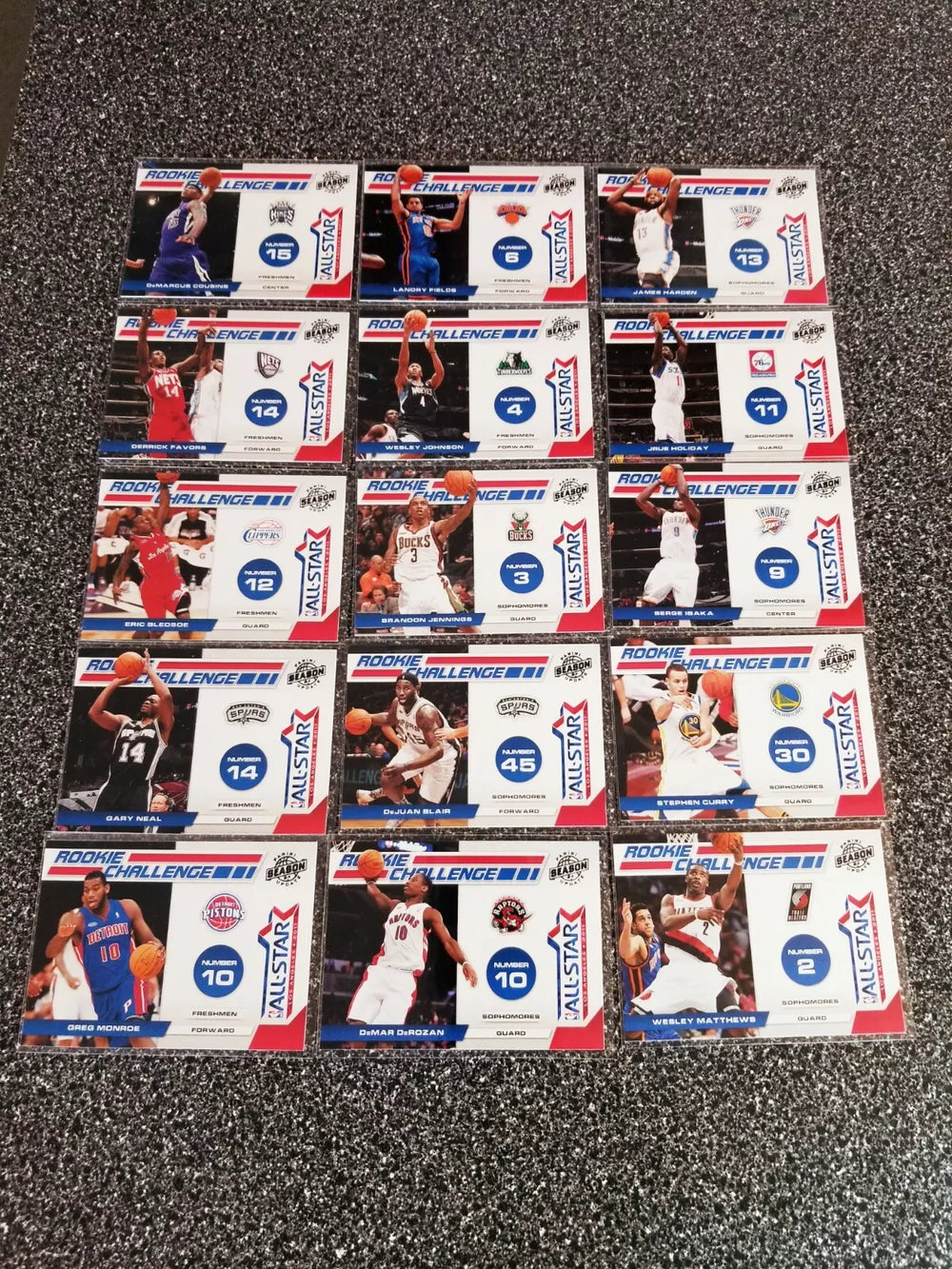 2010 2011 Panini Season Update Rookie Challenge 15 Cards All-Star Set with Stephen Curry