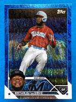 Bryan De La Cruz 2023 Topps Blue Foil Series Mint Card  #599
