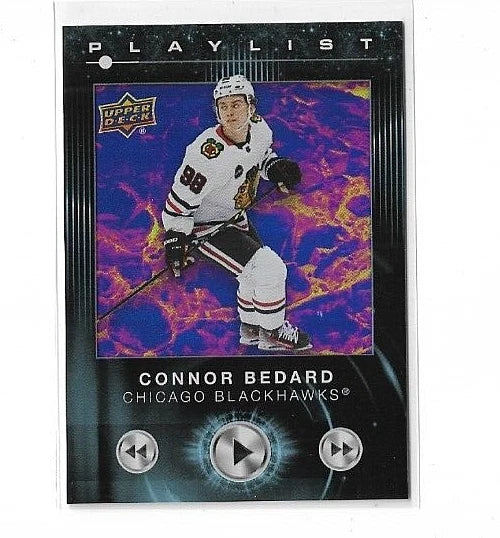 Connor Bedard 2024 2025 Upper Deck Playlist Mint Card #PL-14