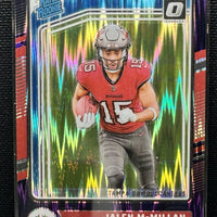 Jalen McMillan 2024 Donruss Optic Purple Shock Rated Rookie Series Mint Card #239