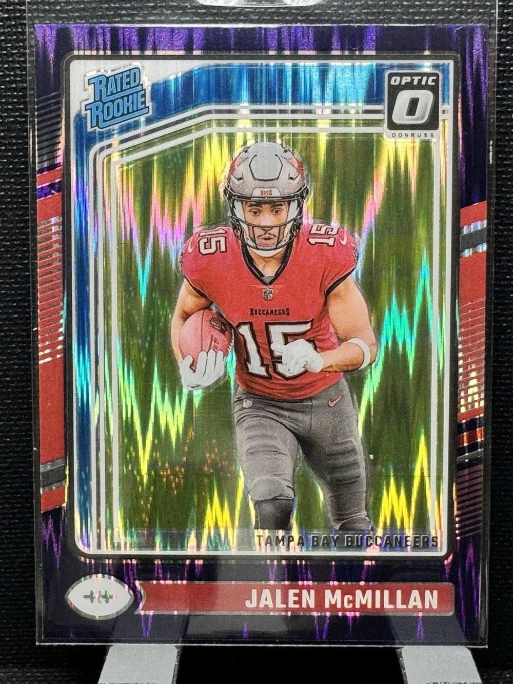 Jalen McMillan 2024 Donruss Optic Purple Shock Rated Rookie Series Mint Card #239