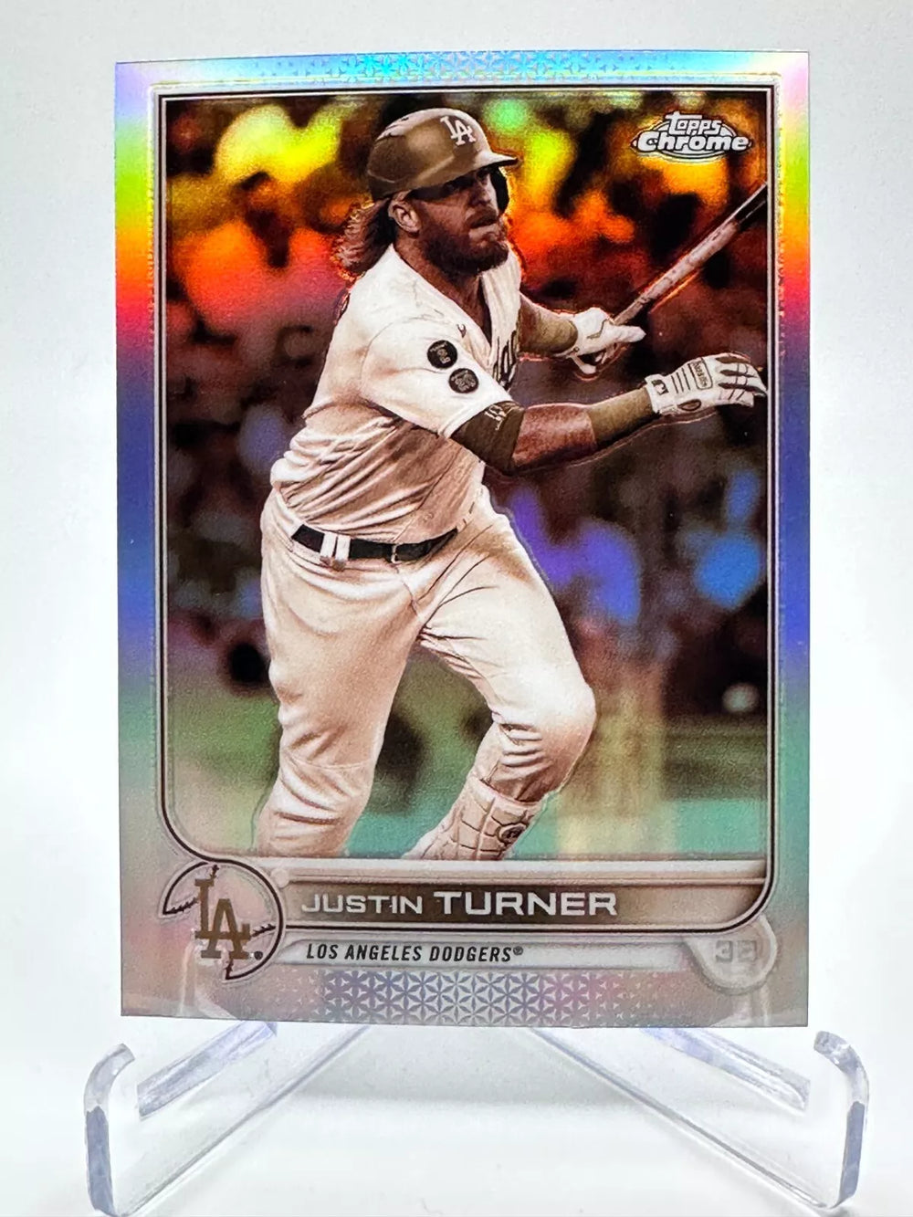 Justin Turner 2022 Topps Chrome Sepia Refractor Series Mint Card #194