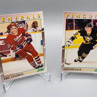 1991 Score Young Superstars Complete 40 Cards Set in Original Box featuring Eric Lindros+