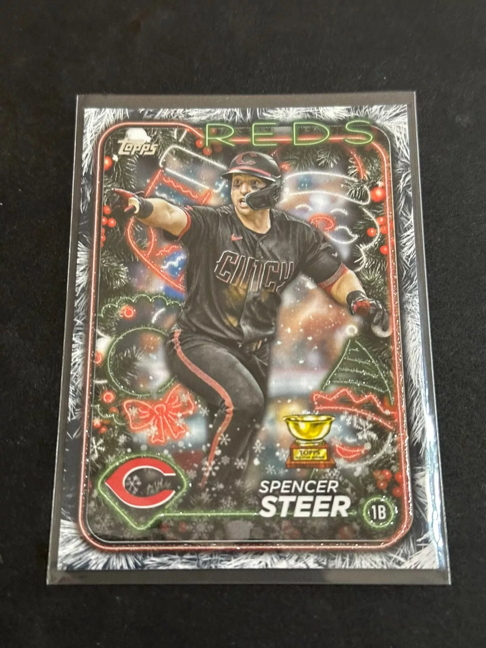 Spencer Steer 2024 Topps Holiday Tree Series Mint Card #H112