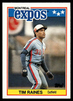 Tim Raines 1988 Topps UK Mini Series Mint Card #58
