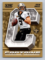 Drew Brees 2018 Score Captains Series Mint Card #20
