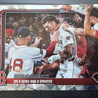 Boston Red Sox 2025 Topps Dub & Drench Foil Mint Card #312