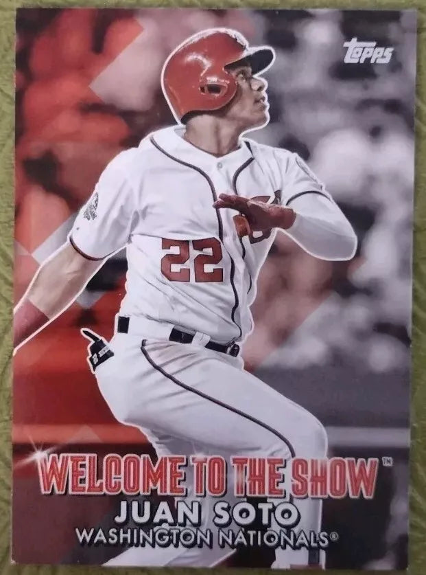 Juan Soto 2022 Topps Welcome to the Show Mint Card #WTTS-11