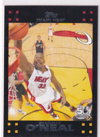 Shaquille O'Neal 2007 2008 Topps 50th Anniversary Black Series Mint Card #32
