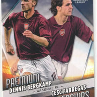 Dennis Bergkamp Cesc Fabregas 2022 2023 Topps Uefa Premium Partnerships Series Mint Card  #PP-6