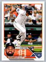 Riley Greene 2023 Topps Photo Variation Series Mint Rookie Card #31
