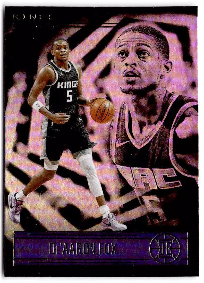 De'Aaron Fox 2020 2021 Panini  Illusions Series Mint Card #135