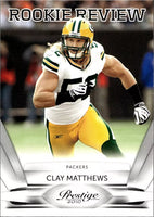Clay Matthews 2010 Prestige Rookie Review Series Mint Card #32
