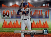 Kevin Parada 2024 Bowman Chrome Scouts Top 100 Series Mint Card #BTP-60
