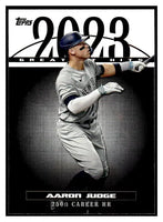 Aaron Judge 2024 Topps 2023 Greatest Hits Mint Insert Card #23GH-27
