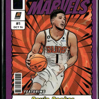 Devin Booker 2023 2024 Donruss Net Marvels Purple Press Proof Series Mint Card #5