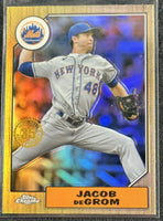 Jacob DeGrom 2022 Topps Chrome 1987 Baseball Series Mint Card #87BC-7

