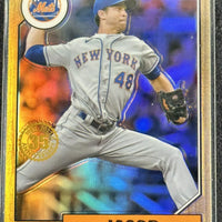 Jacob DeGrom 2022 Topps Chrome 1987 Baseball Series Mint Card #87BC-7