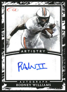 Rodney Williams 2022 SAGE Artistry Autograph Mint Rookie Card #A-RW2