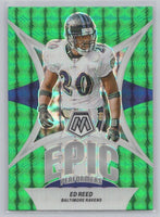 Ed Reed 2024 Panini Mosaic Epic Performers Green Series Mint Card #EP-ER
