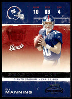 Eli Manning 2007 Playoff Contenders Series Mint Card #65
