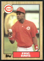 Eric Davis 1987 Topps Tiffany Glossy Series Mint Card #412
