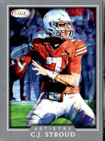 C.J. Stroud 2022 SAGE Artistry Silver Mint Card #36
