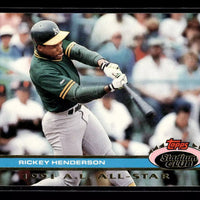 Rickey Henderson 1991 Topps Stadium Club Dome Series Mint Card #83