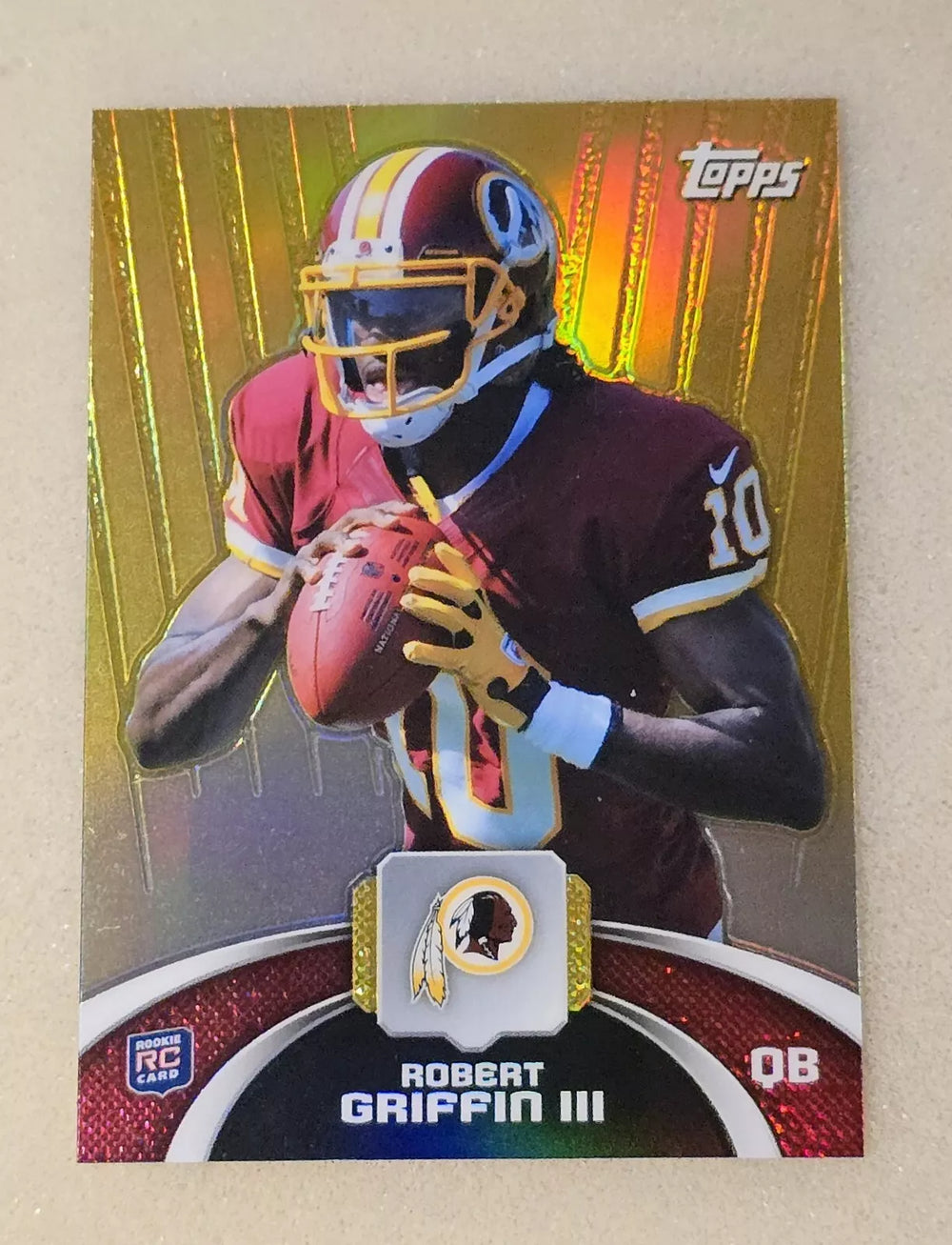 Robert Griffin 2012 Topps Holiday Mega Gold Series Mint Rookie Card #TFHM-RG