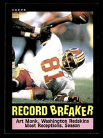 Art Monk 1985 Topps Record Breaker Series Mint Card #5
