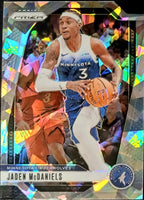 Jaden McDaniels 2024 2025 Panini Prizm Ice Prizm Series Mint Card #175
