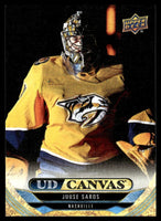 Juuse Saros 2024 2025 Upper Deck UD Canvas Series Card #C167
