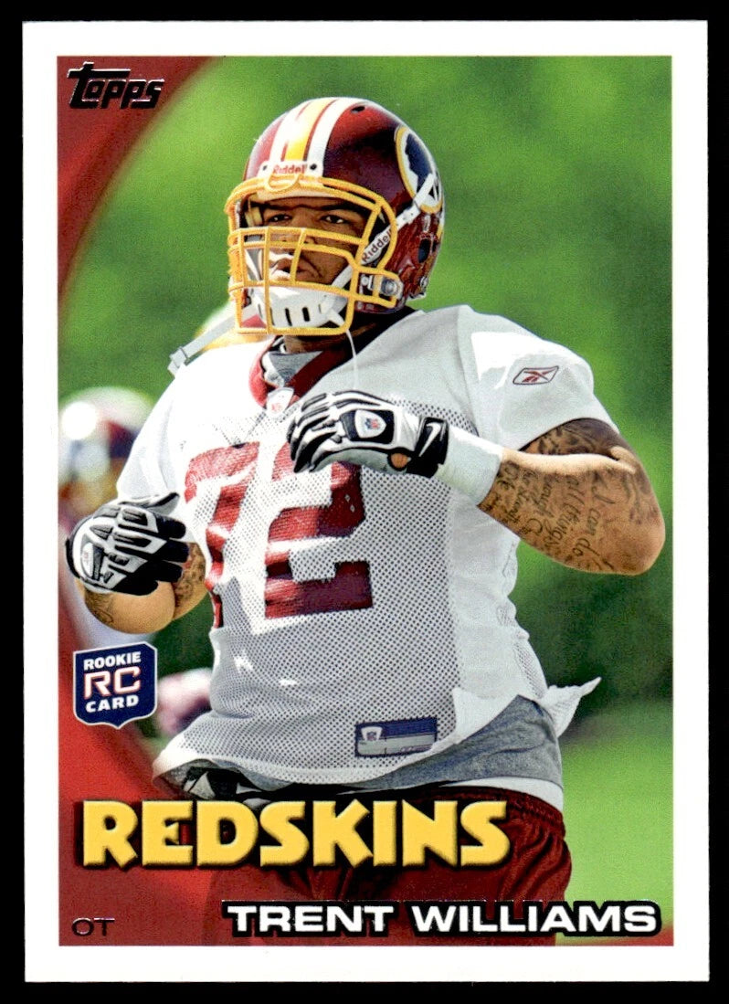 Trent Williams 2010 Topps Series Mint Rookie Card #225