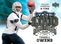 Terrell Owens 2006 Upper Deck Football 1000 Receiving Club Series Mint Card #1KRE-TO
