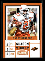 Barry Sanders 2017 Panini Contenders Season Ticket Series Mint Card #10
