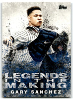 Gary Sanchez 2018 Topps Legends in the Making Series Mint Card #LITM17
