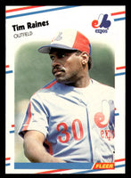 Tim Raines 1988 Fleer Glossy Series Mint Card #193
