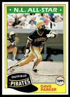 Dave Parker 1981 Topps Series Card #640
