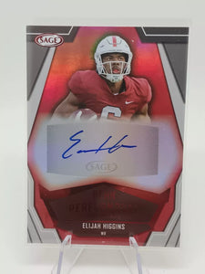 Elijah Higgins 2023 Sage Peak Performance Autograph Card  #PKA-EH