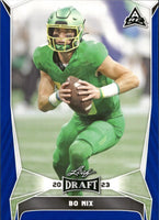 Bo Nix 2023 Leaf Draft Blue Series Mint Rookie Card #32
