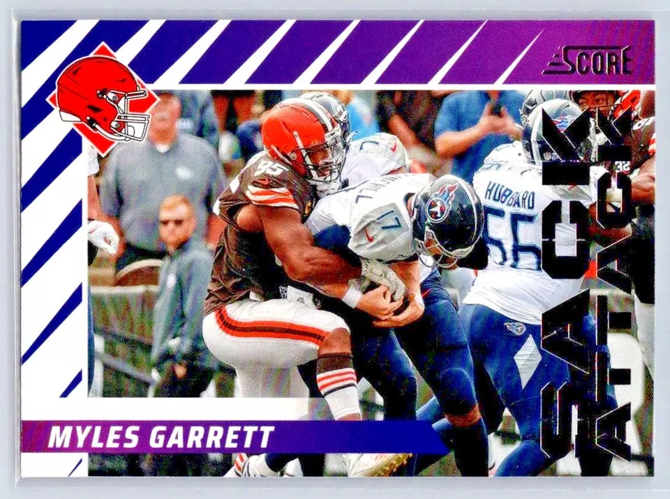 Myles Garrett 2024 Score Sack Attack Series Mint Card #8