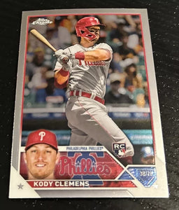 Kody Clemens 2023 Topps Chrome Series Mint Rookie Card #135