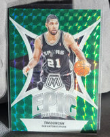 Tim Duncan 2023 2024 Panini Mosaic Epic Performers Green Prizm Series Mint Card #19
