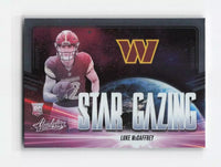 Luke McCaffrey 2024 Panini Absolute Star Gazing Series Mint Rookie Card #SG-LMY
