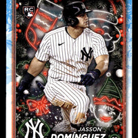 Jasson Dominguez 2024 Topps Holiday Series Mint Rookie Card #H75