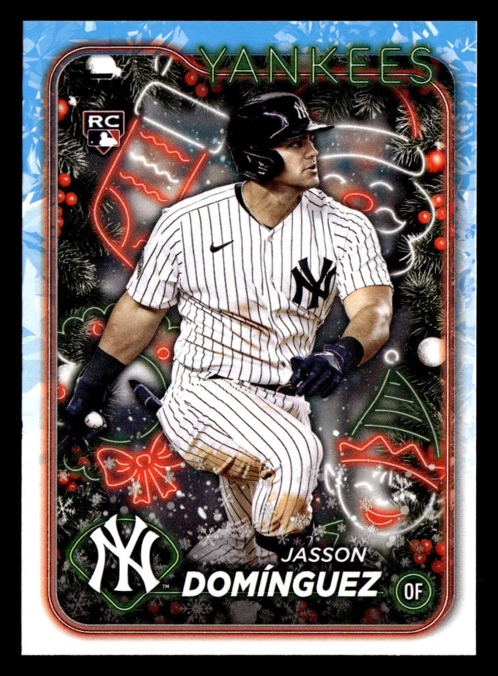 Jasson Dominguez 2024 Topps Holiday Series Mint Rookie Card #H75