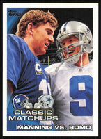 Eli Manning 2010 Topps Classic Matchups Series Mint Card #226

