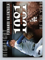 Fernando Valenzuela 2015 Topps Highlight of the Year Mint Card #H-21
